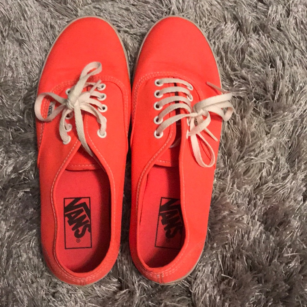 Bright coral vans